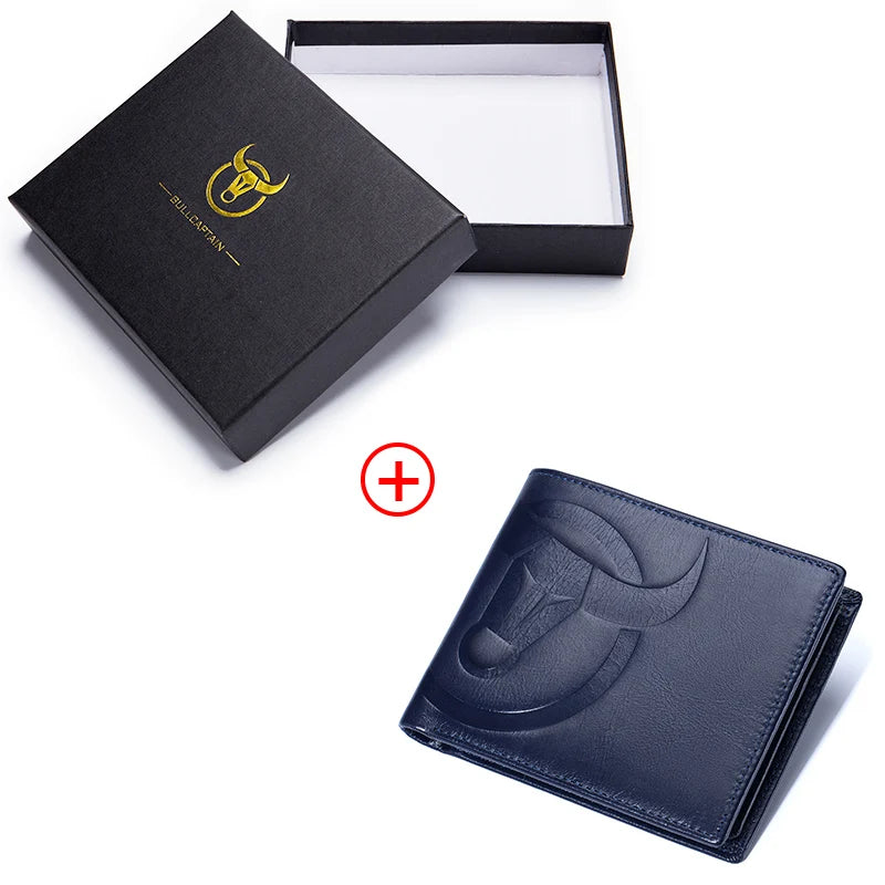 Wallet - BullCaptain Men Wallet High Quality RFID Wallet Coin Purse Compact