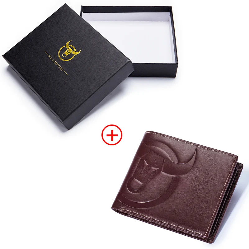 Wallet - BullCaptain Men Wallet High Quality RFID Wallet Coin Purse Compact