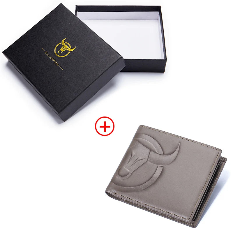 Wallet - BullCaptain Men Wallet High Quality RFID Wallet Coin Purse Compact