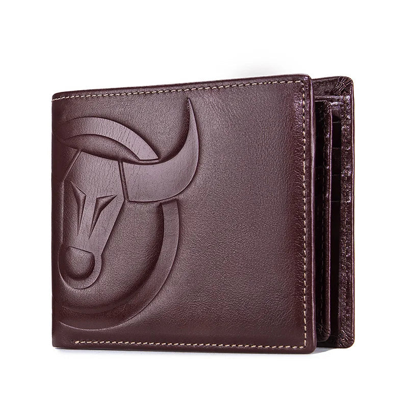 Wallet - BullCaptain Men Wallet High Quality RFID Wallet Coin Purse Compact