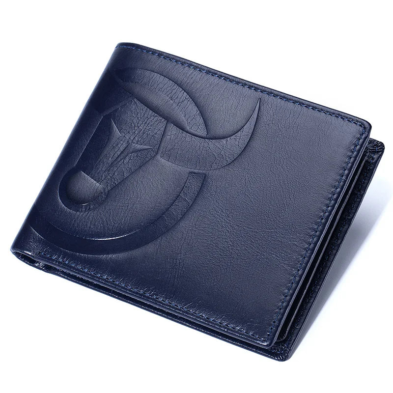 Wallet - BullCaptain Men Wallet High Quality RFID Wallet Coin Purse Compact