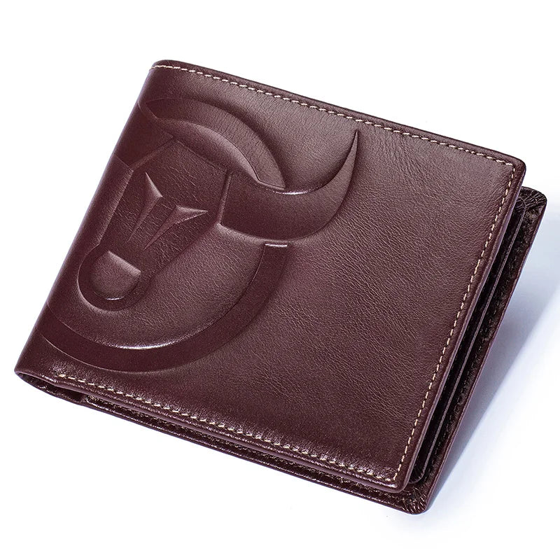 Wallet - BullCaptain Men Wallet High Quality RFID Wallet Coin Purse Compact