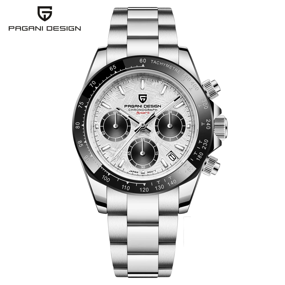 Watch - PAGANI Design Top Brand Men's Sports Quartz Watches Sapphire Stainless Steel Waterproof Chronograph Luxury