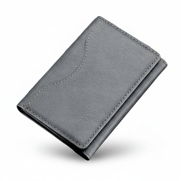 Wallet - Trifold Magnetic Phone Wallet PU Leather Wallet for IPhone