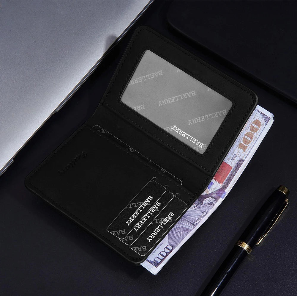 Wallet - Baellerry Wallet for Men PU Leather Front Pocket Minimalist Money Clip Travel Essentials