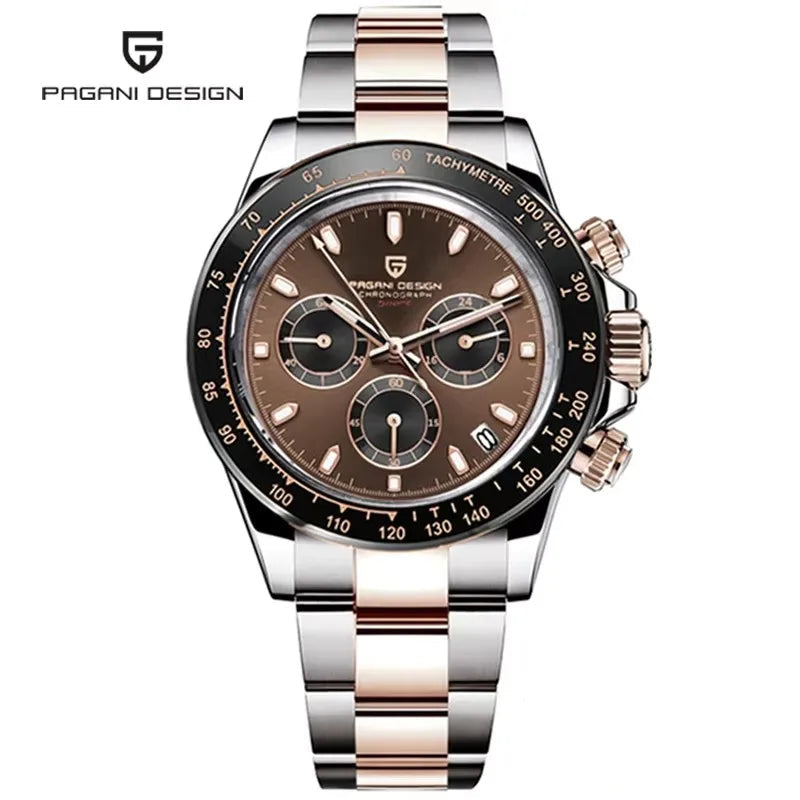 Watch - PAGANI Design Top Brand Men's Sports Quartz Watches Sapphire Stainless Steel Waterproof Chronograph Luxury