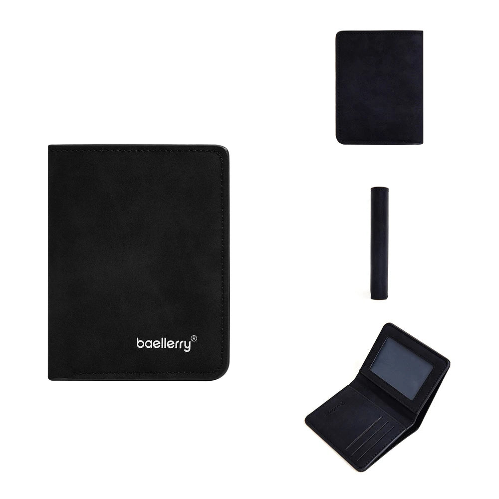 Wallet - Baellerry Wallet for Men PU Leather Front Pocket Minimalist Money Clip Travel Essentials