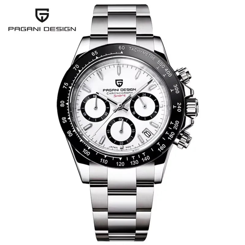 Watch - PAGANI Design Top Brand Men's Sports Quartz Watches Sapphire Stainless Steel Waterproof Chronograph Luxury
