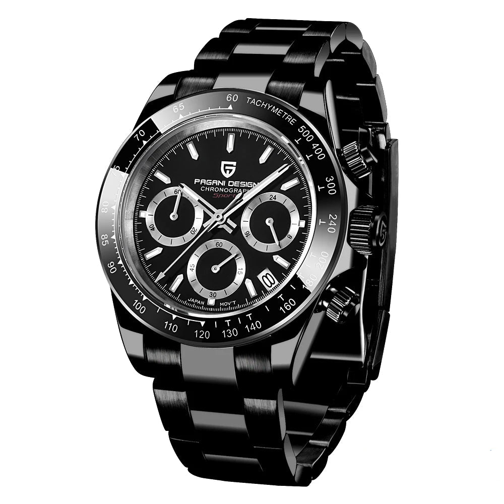 Watch - PAGANI Design Top Brand Men's Sports Quartz Watches Sapphire Stainless Steel Waterproof Chronograph Luxury