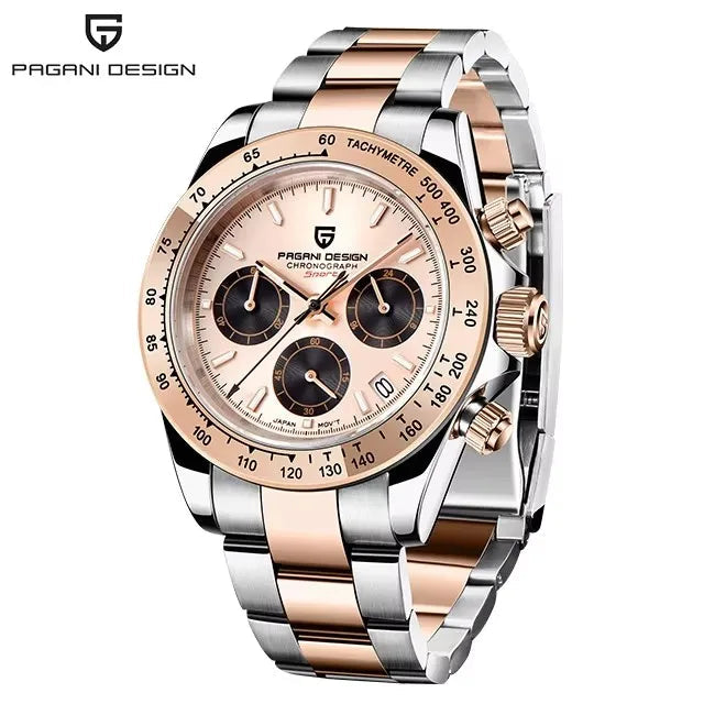 Watch - PAGANI Design Top Brand Men's Sports Quartz Watches Sapphire Stainless Steel Waterproof Chronograph Luxury