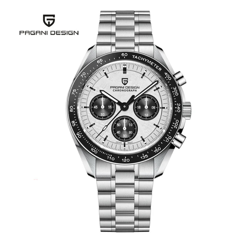 Watch - PAGANI DESIGN Men's Watches Luxury Quartz Watch VK63 Chronograph AR Sapphire Mirror Ceramic Bezel Luminous