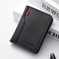 Wallet -  Leather Card Holder Short Vertical High Quality Men's Wallet