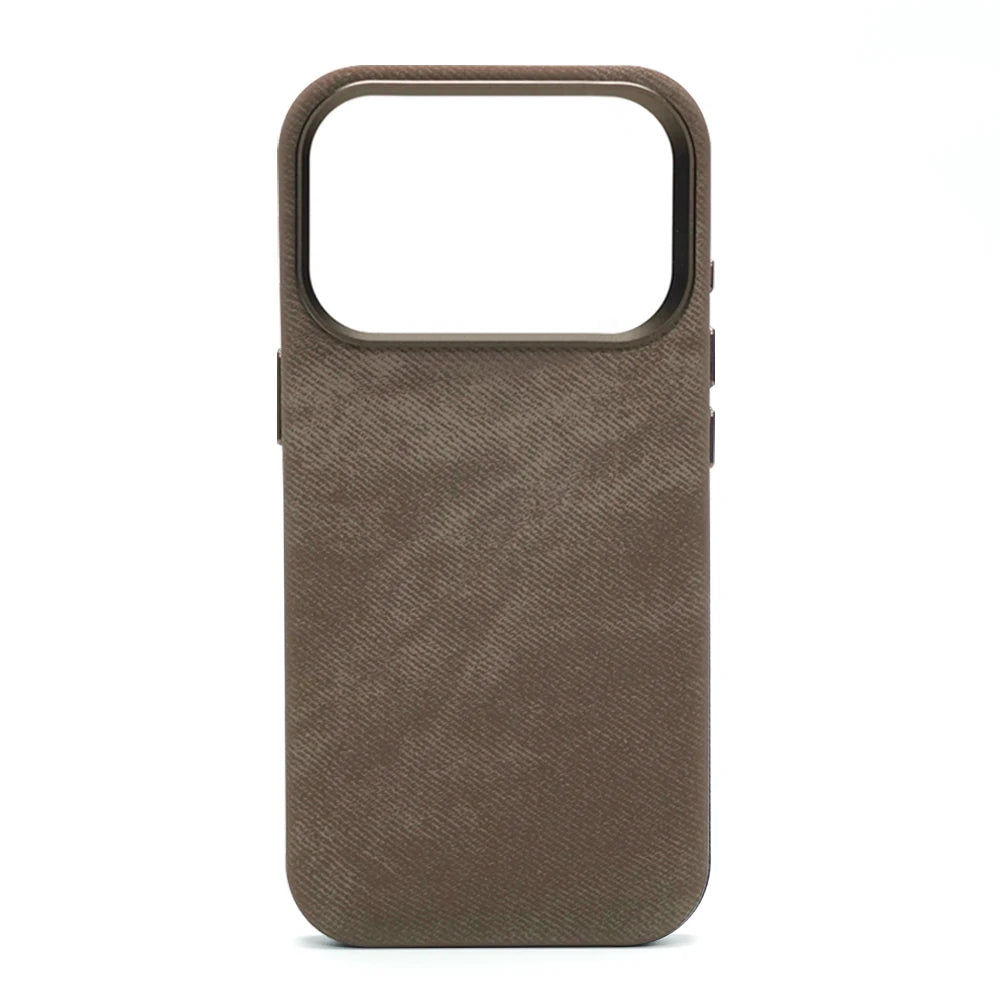 Case - Luxury Fiber Leather Shockproof Case MagSafe Compatible