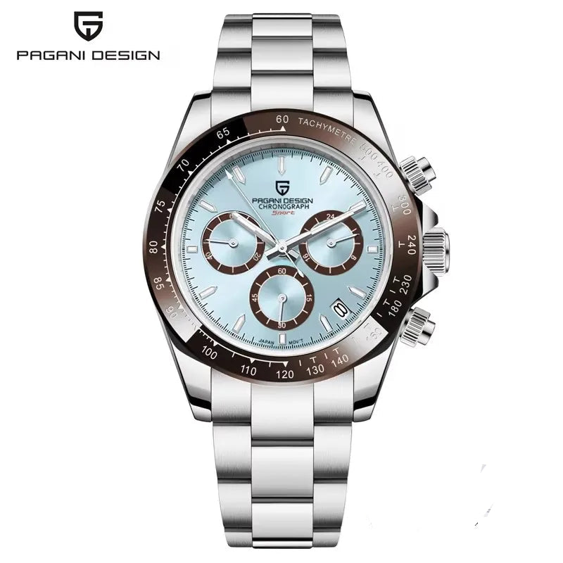 Watch - PAGANI Design Top Brand Men's Sports Quartz Watches Sapphire Stainless Steel Waterproof Chronograph Luxury