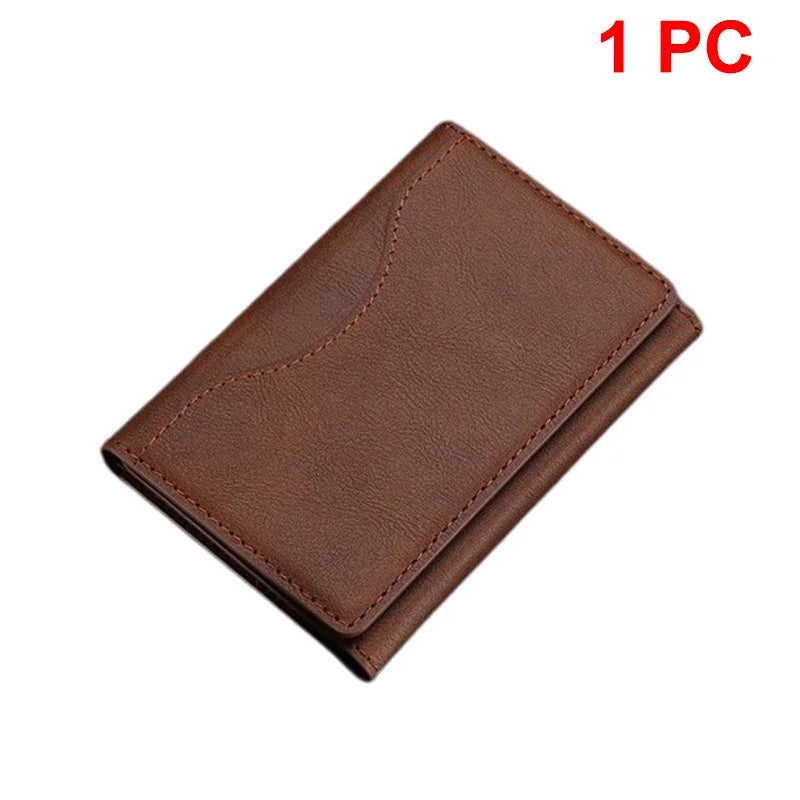 Wallet - Trifold Magnetic Phone Wallet PU Leather Wallet for IPhone