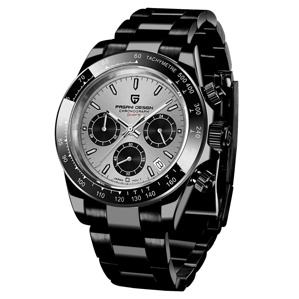 Watch - PAGANI Design Top Brand Men's Sports Quartz Watches Sapphire Stainless Steel Waterproof Chronograph Luxury