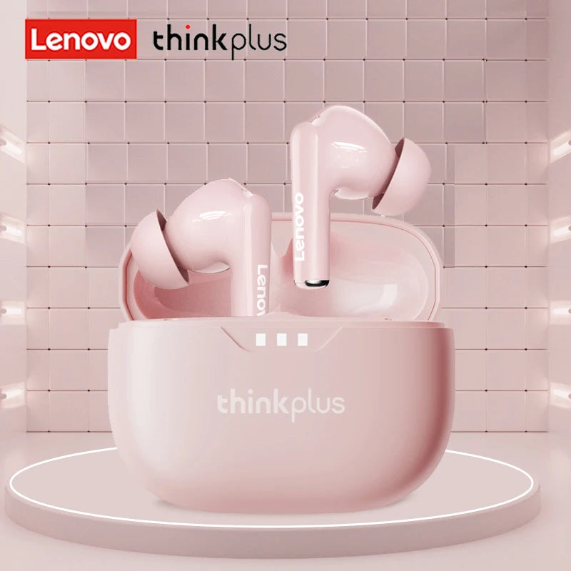 100% Original Lenovo Headphones Wireless Bluetooth 5.2 Earbuds HiFi Stereo Noise Reduction Headphones Touch Control 250mAH New