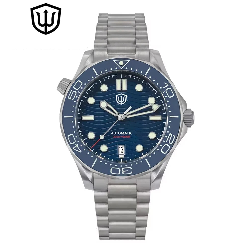 Watch - Watchdives WD007 V4 42mm Watch PT5000 Automatic Movement Titanium NTTD Wristwatch Domed Sapphire Crystal C3