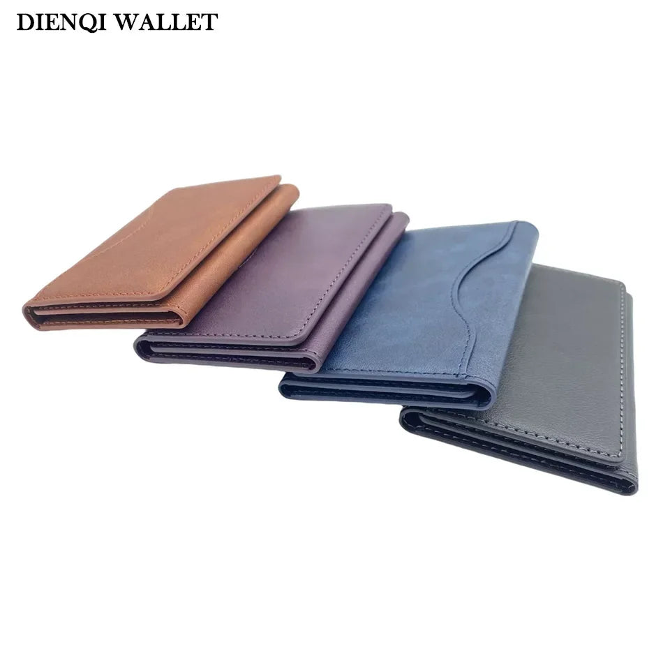Wallet - Trifold Magnetic Phone Wallet PU Leather Wallet for IPhone
