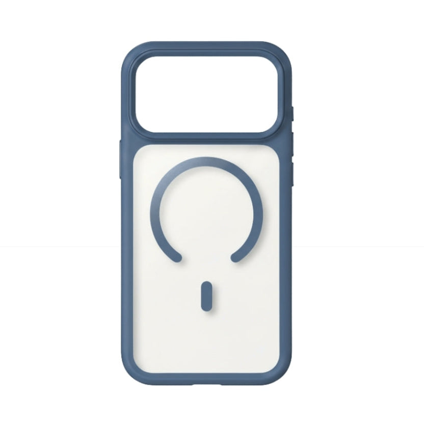 Case - Luxury Orange Matte Transparent For Magsafe Phone Case Metal Buttons